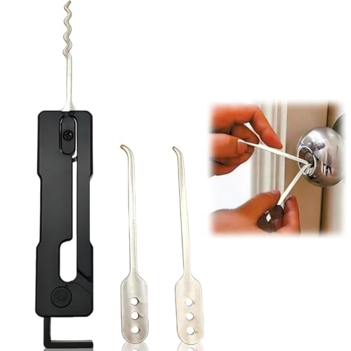 Lock Picking Kits,Lock Picking Tool,Hook and Pick Set,Key Decoder Loc-K Pick,Portable Lockpicking Tool with Iron Material,with Gravity Pic-Ks,for Practice and Skill Development,for Beginners&Training