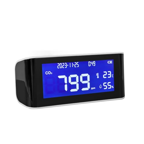Luocute Detector de Dióxido de Detector de Carbono de Dióxido de Carbono para el Hogar de de de Escritorio de de Portátil Monitor de