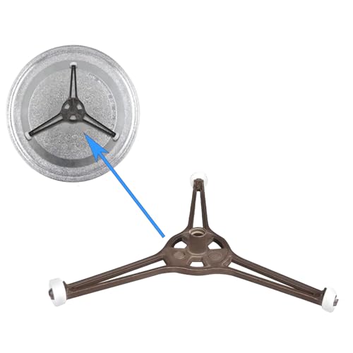 Support tourne-disque micro-ondes 24cm plat verre lot de 2