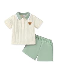 Apricot Green Polo Set