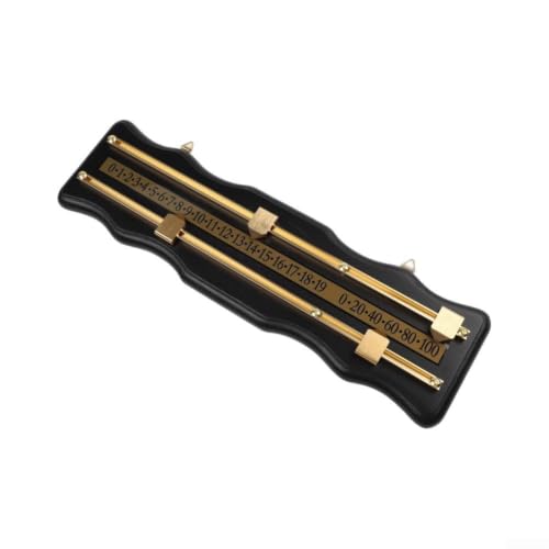 Marcador de juego de billar con tablero de MDF resistente y acabados en negro y rojo