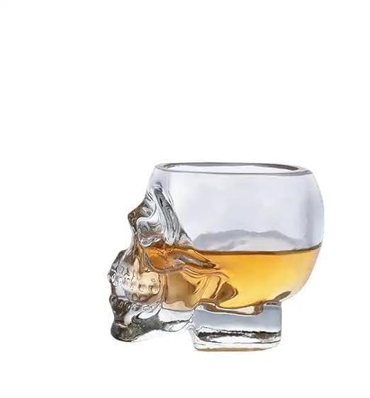 Image of Whiskey Decanter with Antique Crystal Clear (Skull Decanter Set)