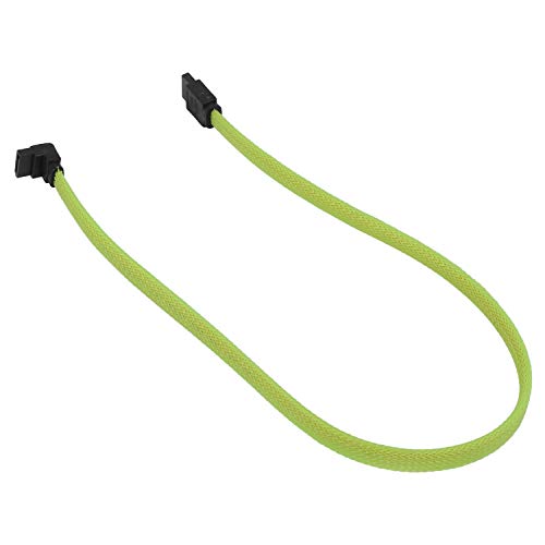 Cable de Datos SATA 3.0 III 50cm Ángulo Recto Verde miniatura 3
