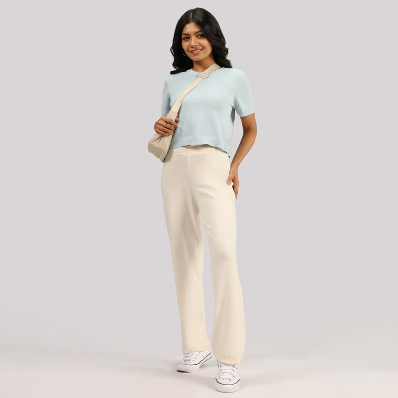 Image of BlissClub Women's Move All Day CottonKnit Crop Top
