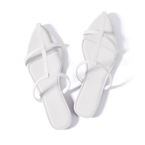 Mtzyoa-Women-Flat-Sandals-Pointed-Toe-Ladies-Summer-Dressy-Casual-Vacation-Bohemian-Cute-Leather-Beach-Comfy-Slip-On-Slides