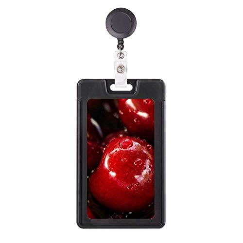 Porte-badge rétractable cerise idéal pour infirmière et personnel médical à l'hôpital
