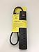 AVBcable LTS-6CXBB 6 Outlet Power Strip with a Right Angle Plug, Black