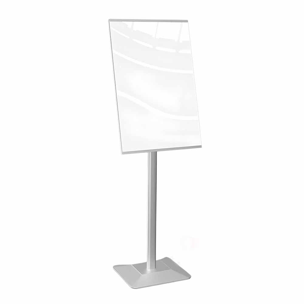 Soporte for letreros, paquete de 1, pedestal ajustable for carteles, for tablero y espuma, con base antideslizante for ferias comerciales.(Silver,50X70 CM)