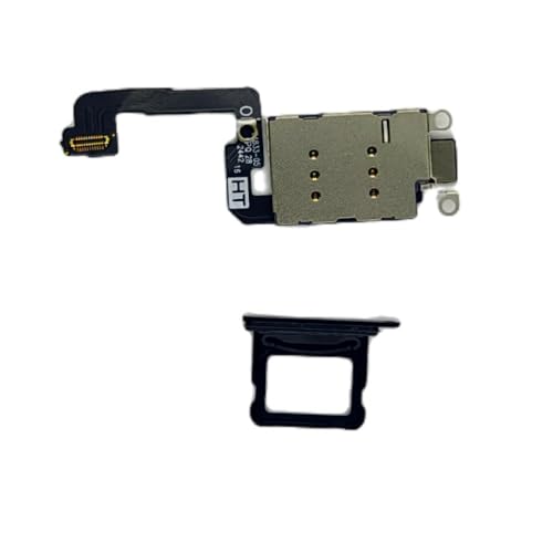 Lecteur double SIM avec tiroir noir pour iPhone 16