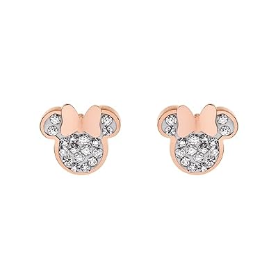 Disney Minnie Pendientes para niña de acero inoxidable con circonitas, talla única, Joyas Disney | Ya disponible en tu tienda friki favorita! En mundofriki.es! Disney Minnie Pendientes para niña de acero inoxidable con circonitas, talla única, Joyas Disney | Ya disponible en tu tienda friki favorita! En mundofriki.es!