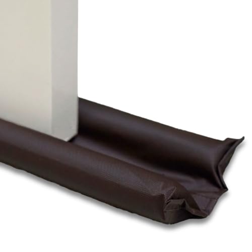 Protetor Veda Fresta Porta Duplo Isolamento Térmico e Físico (Marrom, 70 cm)