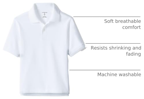 Image of Lands' End School Uniform Kids Short Sleeve Interlock Polo Shirt