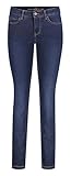 schlanke Silouette MAC Damen Slim Jeans Dream Skinny, Blau (Dark Washed D826), W34/L28