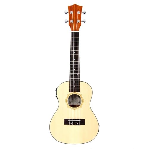 ウクレレ 23インチ 18フレットコンサート ウクレレ エレクトリックソリッドスプルースウクレレ ウクレレ 4弦ハワイアンギター