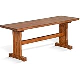 Sunny Designs Sedona 18.5' Farmhouse Mindi Wood Nook Side Bench in Rustic Oak