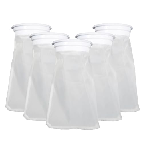5 Stück Abwaschbarer IBC Tank Deckelfilter Nylonfilter mit 100 Mesh Ersatzfilter für Regenwassertank IBC Container und Tonnenfass als praktisches Zubehör