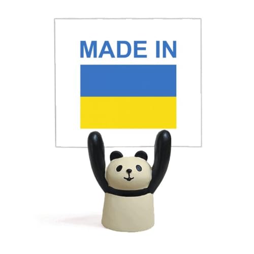 Support note panda Ukraine country love pince mémo cartoon