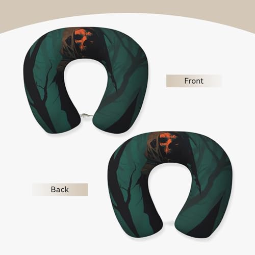 Almohada de Espuma Viscoelástica U para Cuello Negra miniatura 3