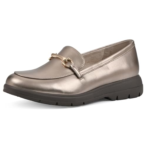 Image of CLIFFS BY WHITE MOUNTAIN Women's Flow Cushioned Lug Sole Loafer Flat