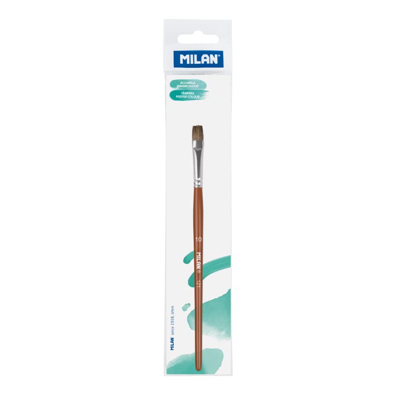 Bag with Hanger School Brush Flat Series 121 N 10 MILAN, 0412110P, Wood, nº 10