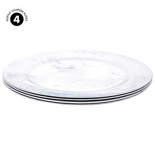Set de 4 Platos Base Modernos de Acrílico de 13 pulgadas miniatura 4
