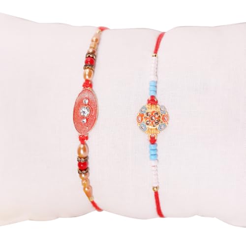 Set of 2 Rakhi Thread, Rakhi for Brother, Raksha Bandha Gift for Your Brother, Rakhi Bracelet for Loving Sibling, Father, Bhabhi, Bhaiya3