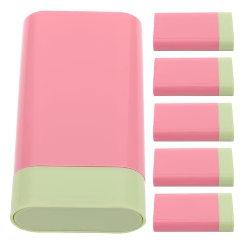 CLISPEED Tubos de Plástico Vacíos para Bálsamo 20g, Pack 6 Unidades Color Rosa Oscuro, Contenedores Recargables para Colorete en Barra y Lociones, Envases Pequeños para Viaje y Cuidado