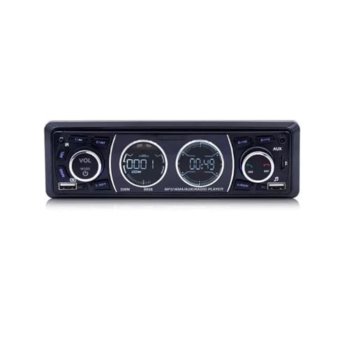 WHMVKVK Soporte para Radio de Coche de 24 V, Radio DIN Simple para Coche - Equipo de Sonido para Coche con Bluetooth, música Bluetooth y Manos Libres/Radio FM/Carga USB/Puerto TF/AUX