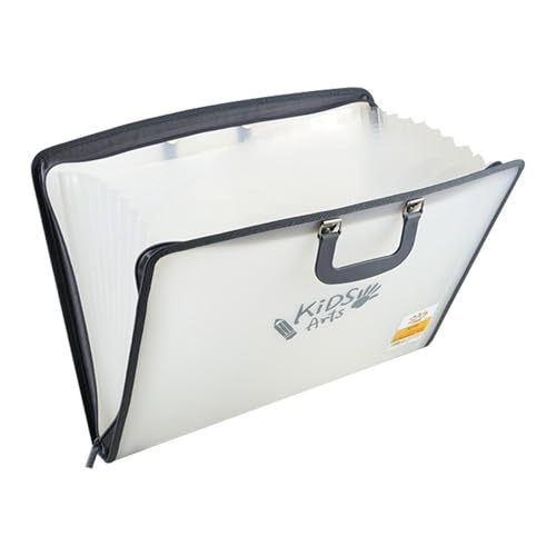 Guardián de archivos de oficina, carpeta organizador de papel - Portaarchivos de acordeón extensible - Organizador de archivos con cremallera, organizador de almacenamiento de documentos portátil
