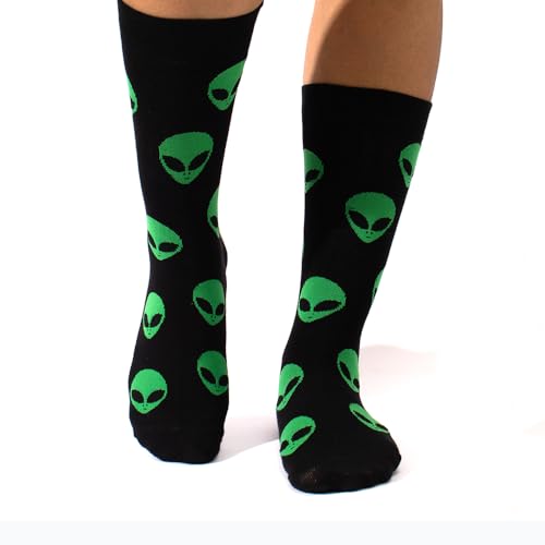 THELA GAADI Colourful Quirky Socks - 100% Combed Cotton Funky Printed Socks for Men & Women | Crew Length Socks | Unisex, Breathable, Odour Free, Free Size | Pack of 2 Pairs