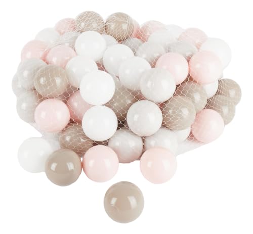 Bieco - Pelota para Piscina de Algodón, 100 Piezas de Plástico para Bebé