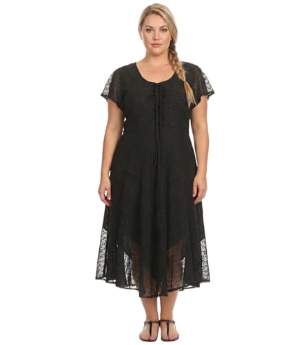Image of Sakkas Marigold Embroidered Fairy Dress