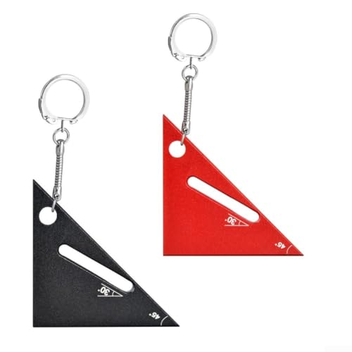 Regla Triangular de Aleación de Aluminio 45 90 Grados miniatura 1