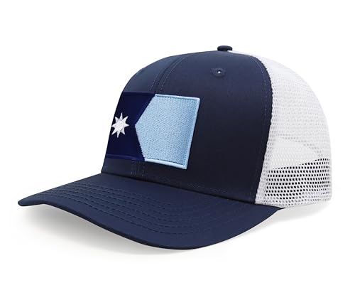Image of International Tie State Hat for Men and Women, Adjustable Snapback Trucker Baseball Cap with Embroidered Patch