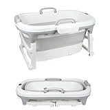 【Soins Complets pour La Sécurité de Bébé】Nous sommes bien conscients de la tendresse et de la gentillesse des bébés, nous considérons donc méticuleusement chaque détail de la conception. La baignoire pour bébé est fabriquée à partir de matériaux PP+TPE de haute qualité et ne contient pas de substances nocives.