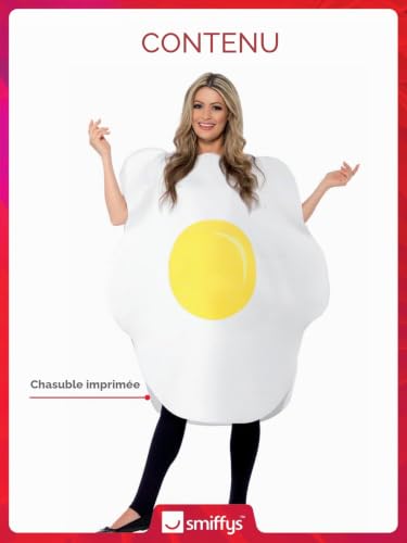 Costume d'œuf blanc déguisement de comédie original avec tablier