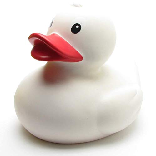 Canard de bain XXL Duckshop en vinyle haut de gamme blanc de 30 cm