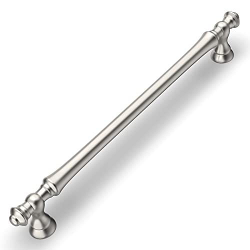 Amerdeco 10 Pack Brushed Satin Nickel Cabinet Pulls 7.5"