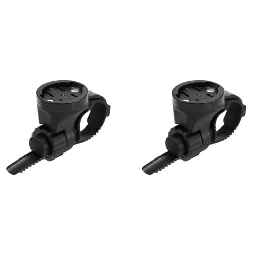 Pteanecay 2X Quick Release Bicycle Headlight Holder Front LED Lamp Buckle Adaptor Bracket for Cycling Accessories, Black