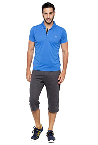 Image of berge' Men's Knit Three Fourth with Secure Zipper Pockets, Casual Wear 3 /4, Long Capris for Men, Three Quarter Pants for Men, Regalur Fit, Sportswear & Gym Three Fourths for Men