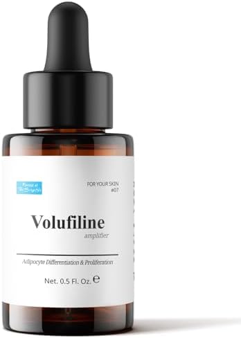 Volufiline Serum, Pure Volufiline Oil for face, breast, butt, under eyes, Skin Elasticity, 100% Genuine, France Sederma, Cosmetic Ingredient booster korean volifiline glass bottle, 0.5 fl. oz. / 15 ml