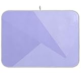 Tapete de secado para platos de bígaro claro, tapete de cocina de 18 x 24 pulgadas, tapete de secado pequeño