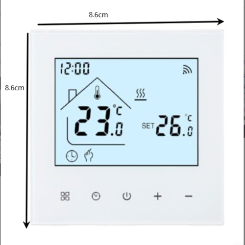 Thermostat WiFi programmable Tuya chauffage eau écran LCD application assistant vocal
