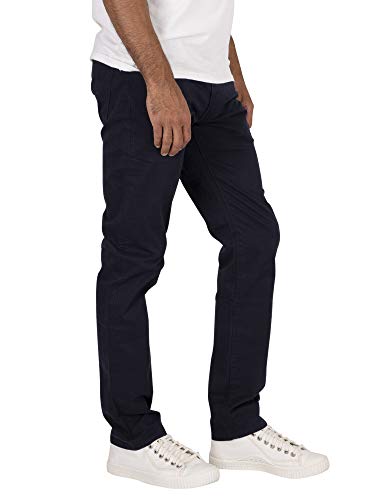 Image of Levi's Men's 511 Slim Fit Slim Jeans, Blue (Baltic Navy Sueded Sateen Wt B 4432, 34W / 30L