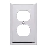 Baldwin Estate 4752.260.CD Square Beveled Edge Duplex Wall Plate in Polsihed Chrome, 4.5