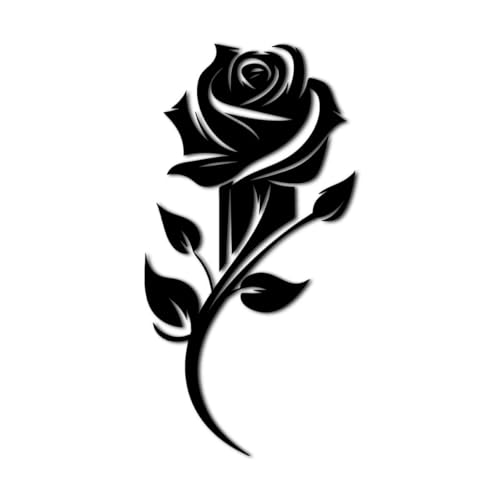 Elegant Rose Flower Metal Wall Art Decor Outdoor Decor Metal