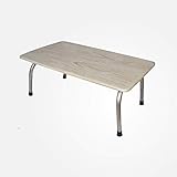 Coirfit Smart Work from Home Multi-Purpose/Laptop Folding Table- Wood Finish top & Metal Legs-Beige