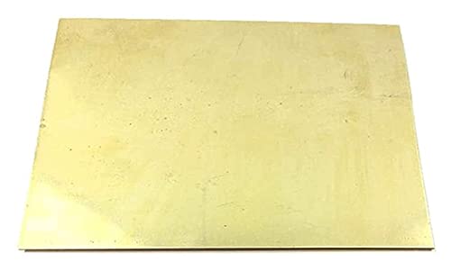 Plaque de laiton H62 de 0,3 mm d'épaisseur 300x300 mm pour vos découpes industrielles et ateliers