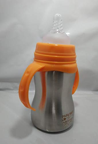 steel feeding bottle with spoon