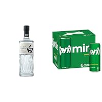 Haku Vodka 700ml & Sprite Lemonade Soft Drink Mini Can Multipack 6 x 250 ml